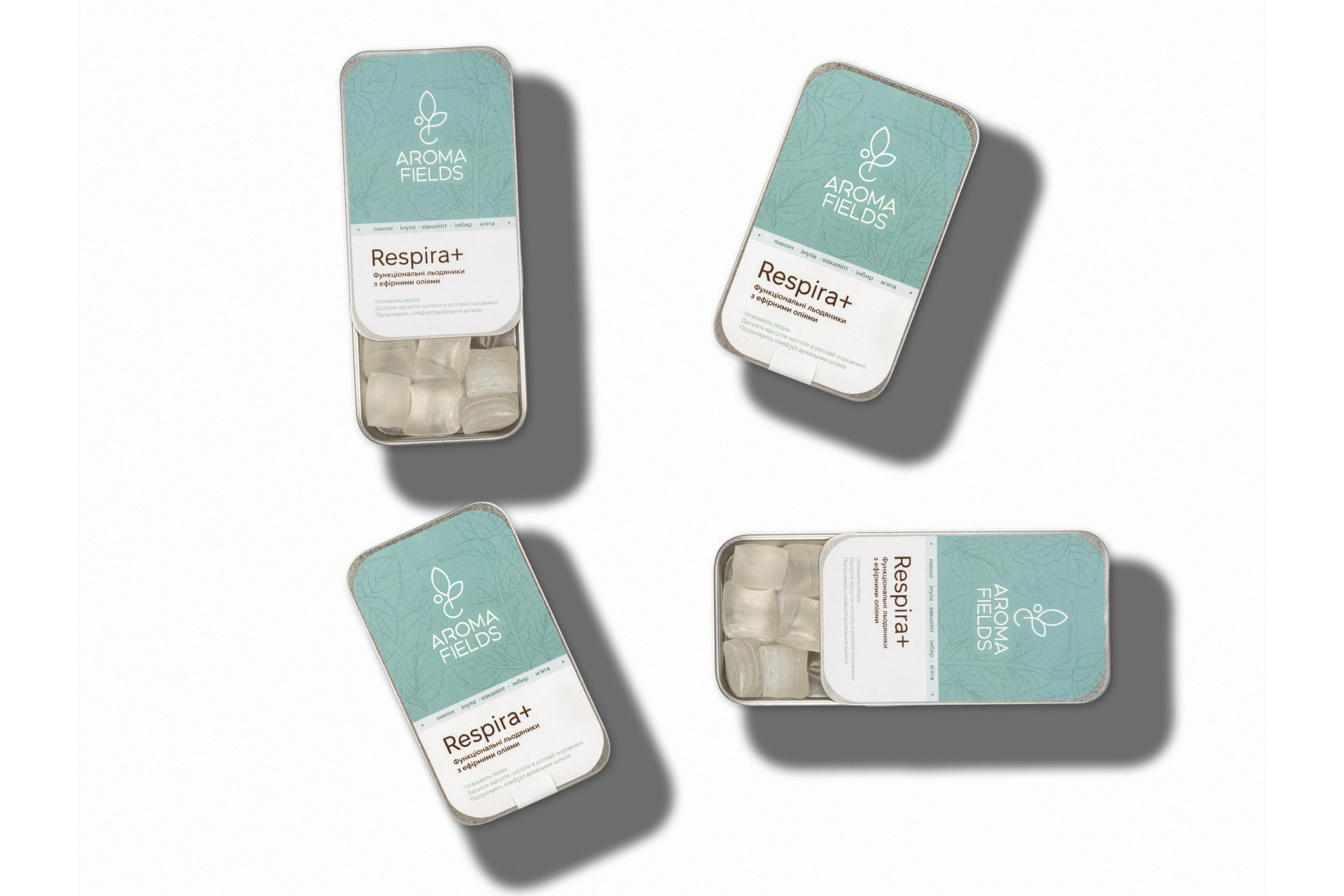 Леденцы с эфирными маслами для дыхательных путей Respira+